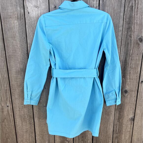 Meshki | NWT Rachel Belted Cargo Utility Mini Dress Turquoise Size Small - Picture 5 of 7
